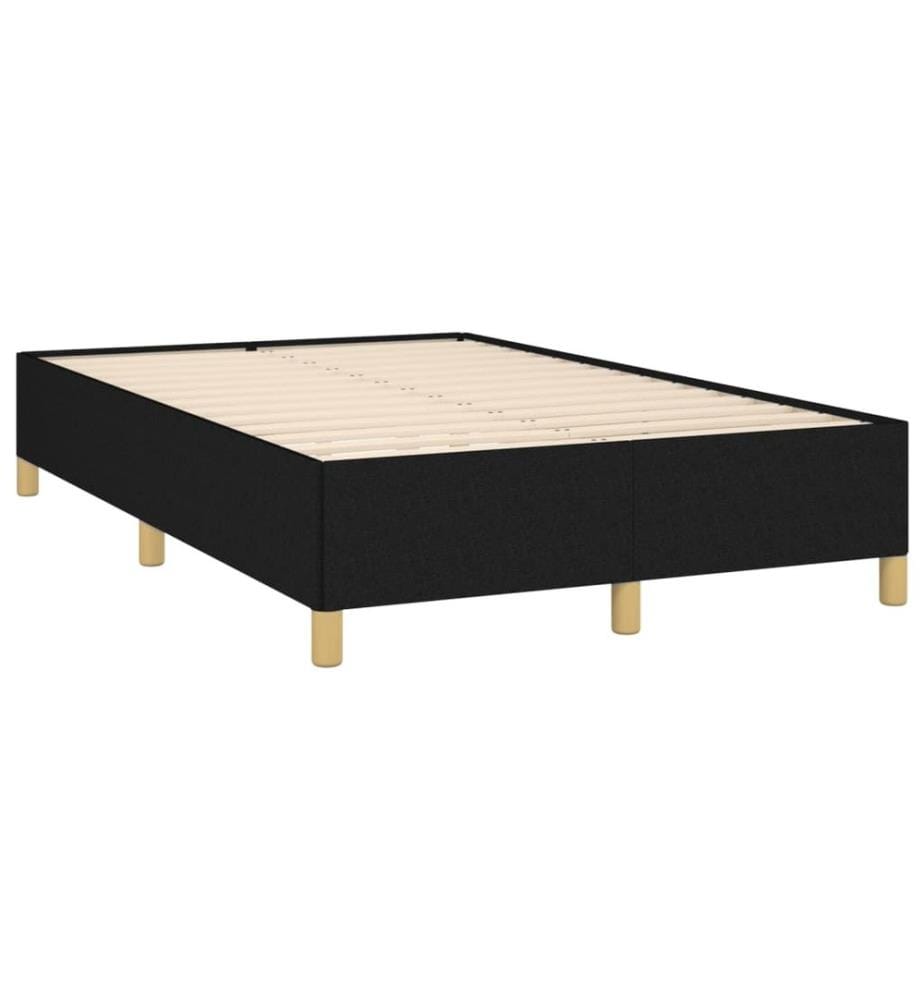 Boxspringbett mit Matratze Schwarz 120x190 cm Stoff