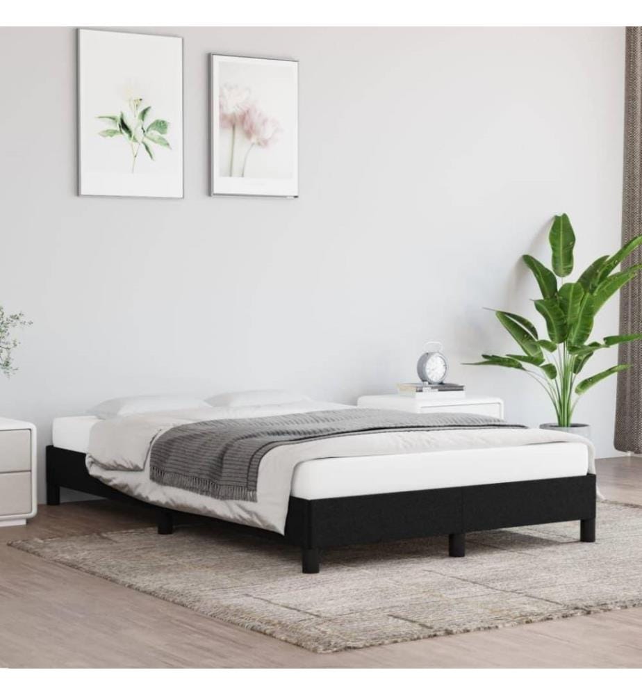 Bettgestell Schwarz 120x200 cm Stoff