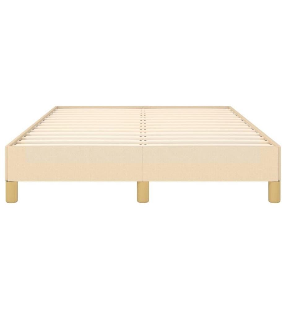Bettgestell Creme 120x200 cm Stoff