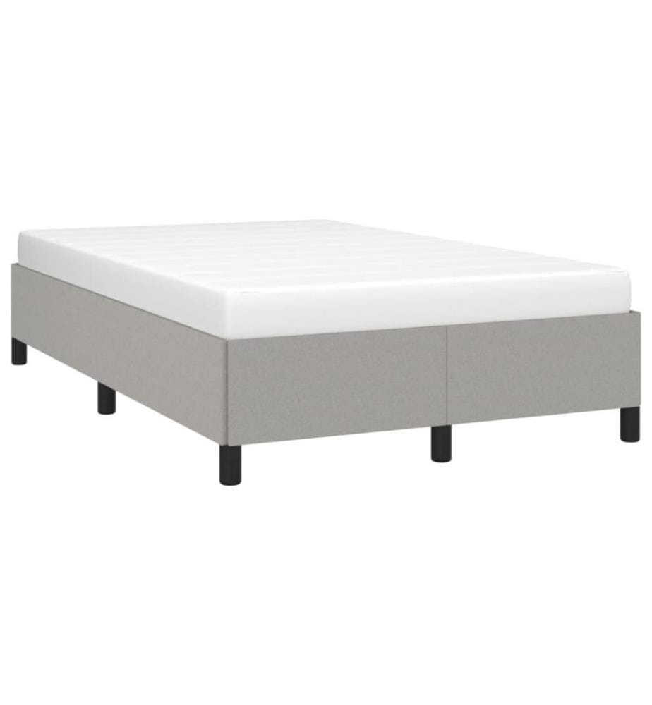 Bettgestell Hellgrau 120x200 cm Stoff