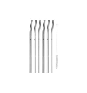 WMF - Paille Baric 24 cm courbé, 6 Pièce/s, Argenté