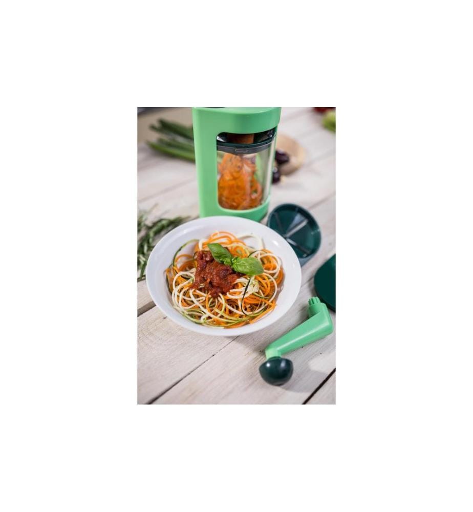 GENIUS - Spiralschneider Nicer Dicer Super Julietti 6-teilig, Grün