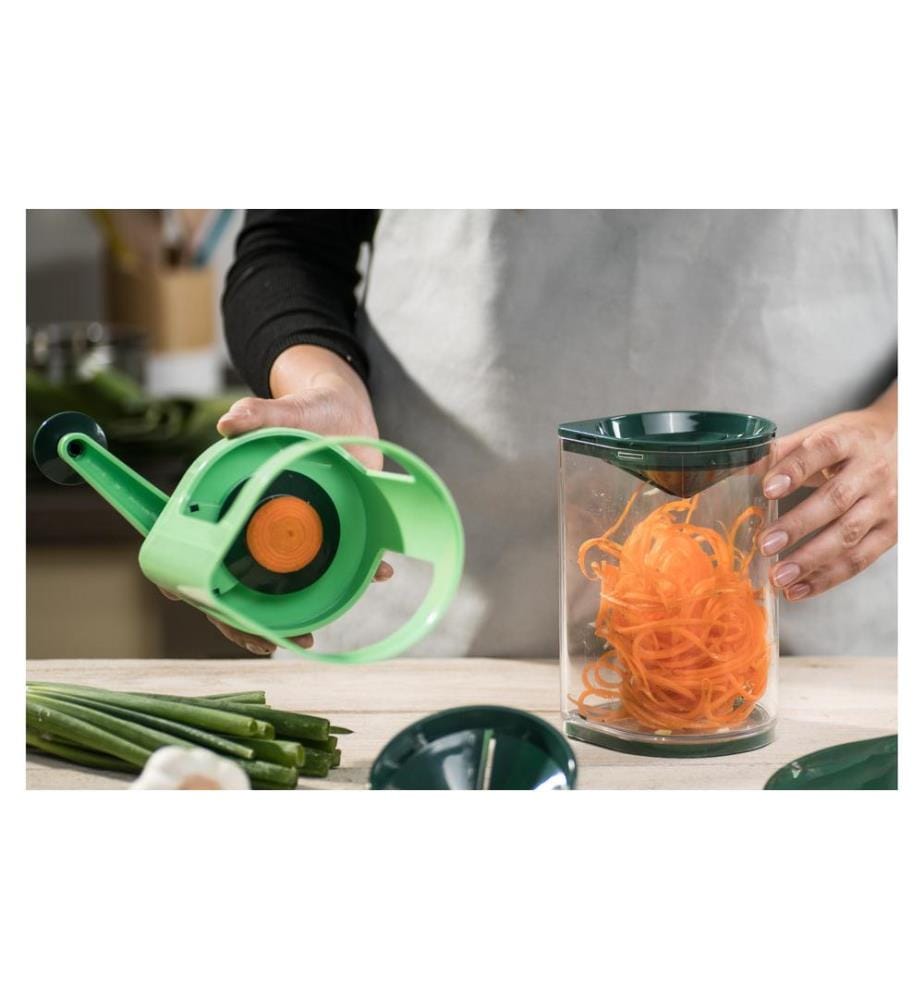 GENIUS - Spiralschneider Nicer Dicer Super Julietti 6-teilig, Grün