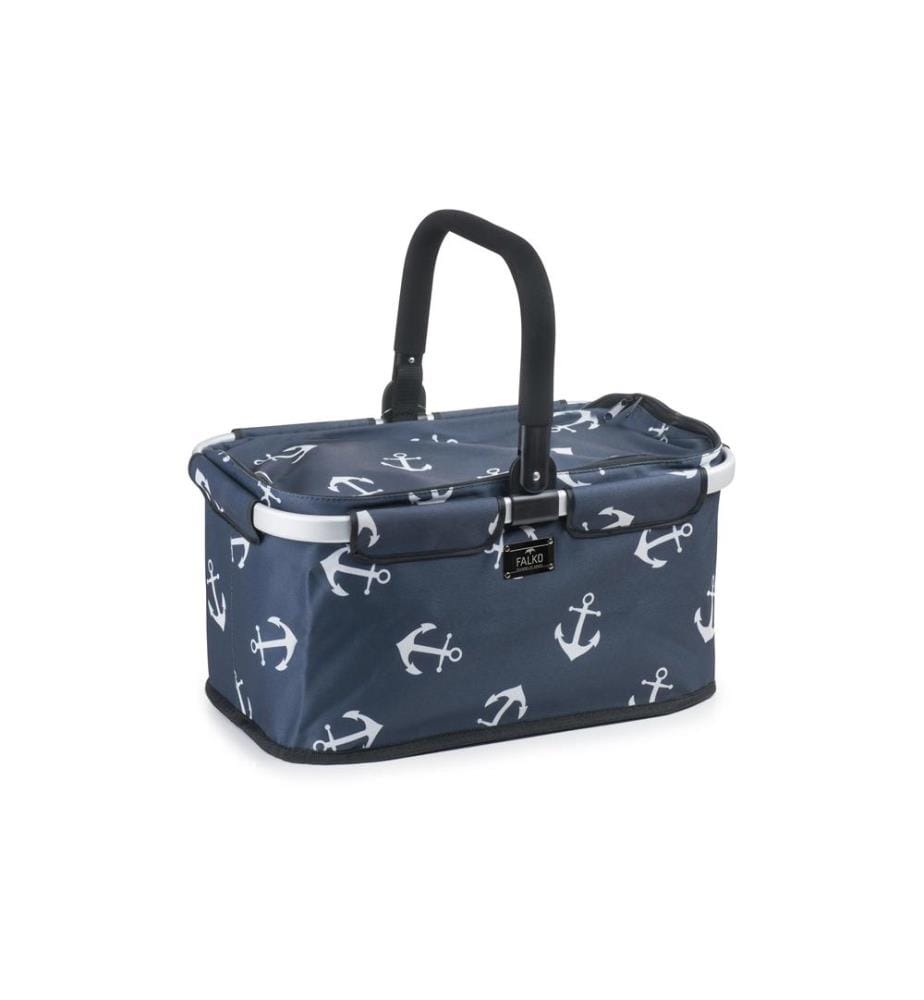 GENIUS - Panier de course Falko avec ancres Bleu