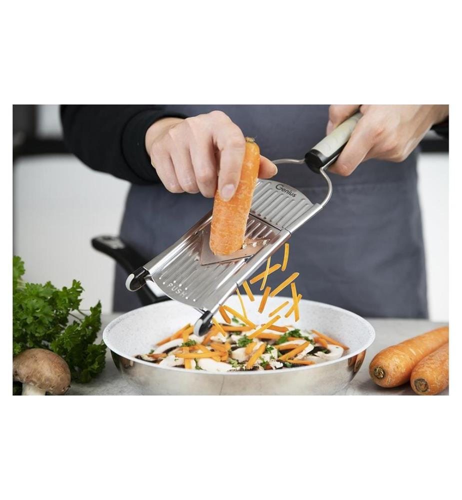 GENIUS - Râpe de cuisine Nicer Dicer Speed Set Argenté