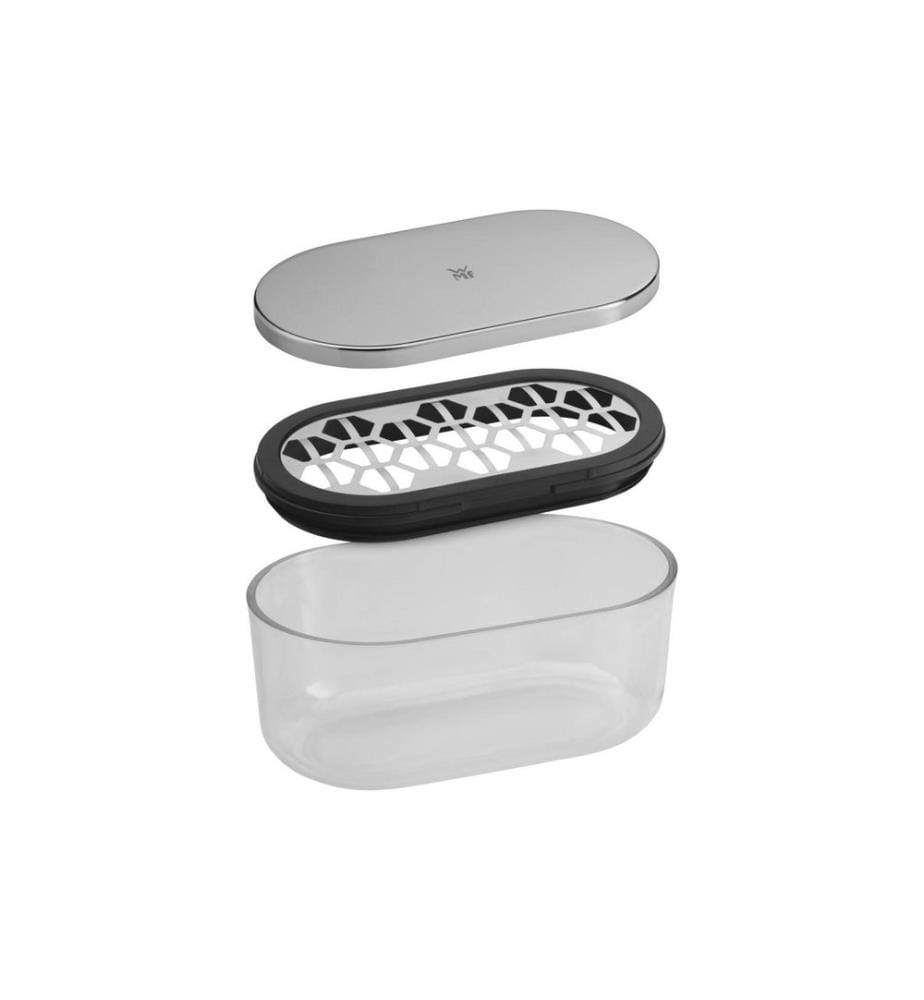 WMF - Trancheuse à fromage avec bac de récupération Noir/Argenté