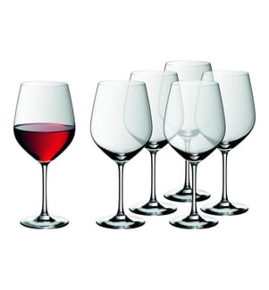 WMF - Verre à vin rouge EasyPlus 700 ml, 6 Pièce/s, Transparent