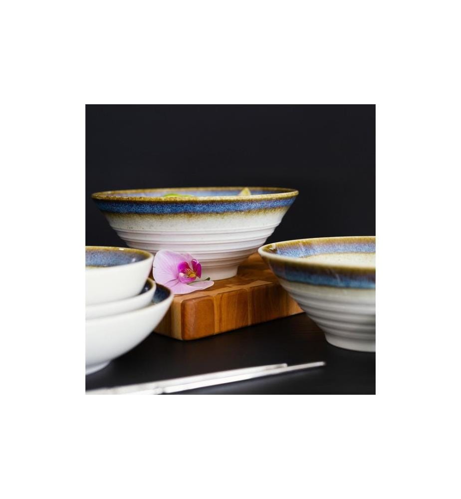 Lunasol - Gaya Atelier Silom Ramen Bowl XL 6 pièces, Le wave, XL 23 cm