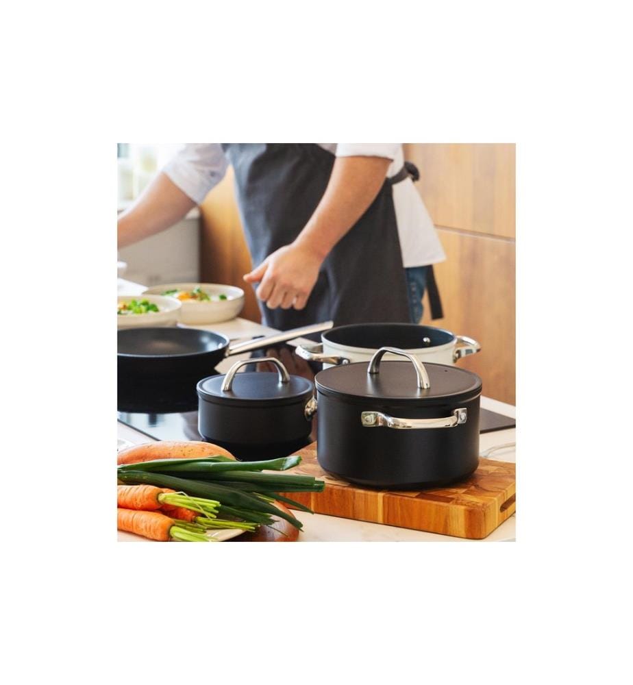 Lunasol - Casserole Saturne Terra Ø 20 cm, Noir 3.4 L