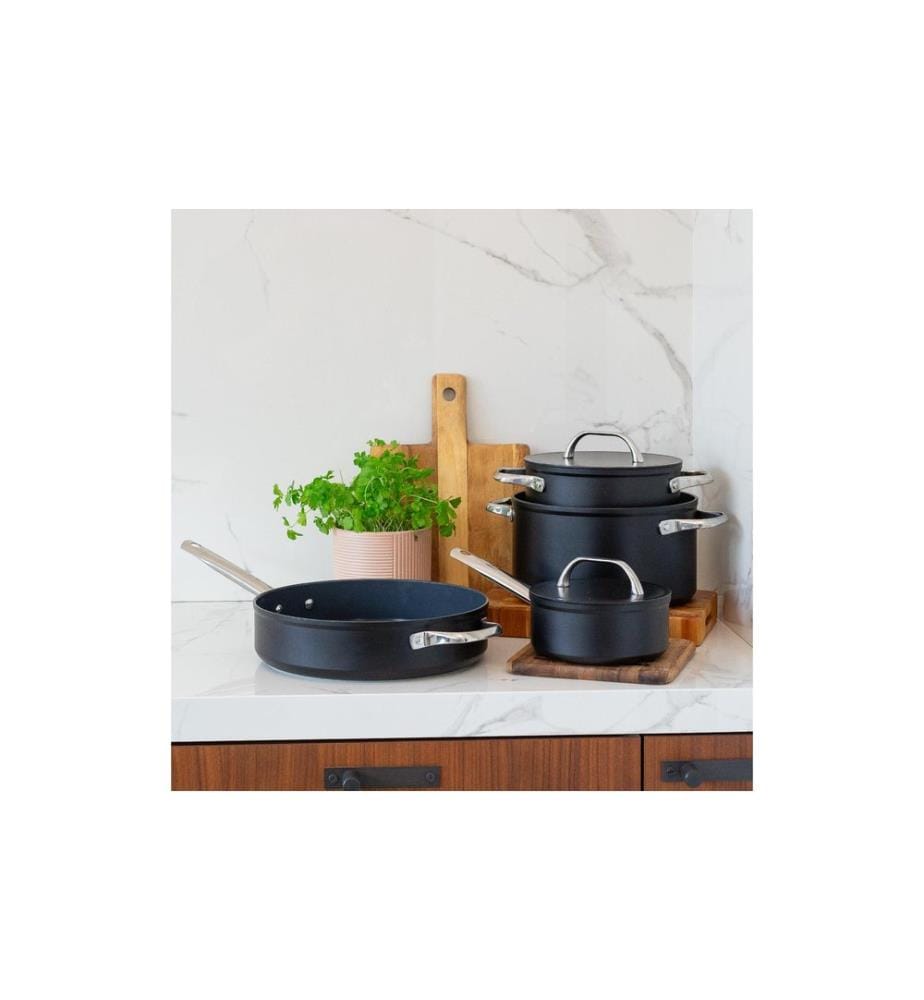 Lunasol - Casserole Saturne Terra Ø 20 cm, Noir 3.4 L