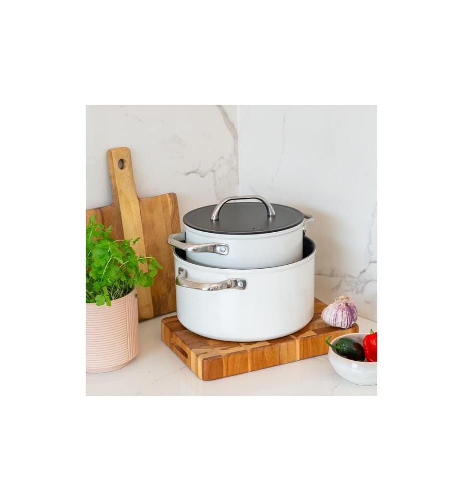 Lunasol - Casserole Saturne Terra Ø 20 cm, Creamy 3.4 L