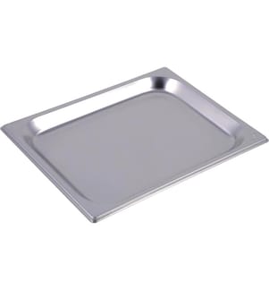 INOX - Plaque gn 1/2 20 acier INOX -ydable 32.5 x 26.5 cm h2 cm