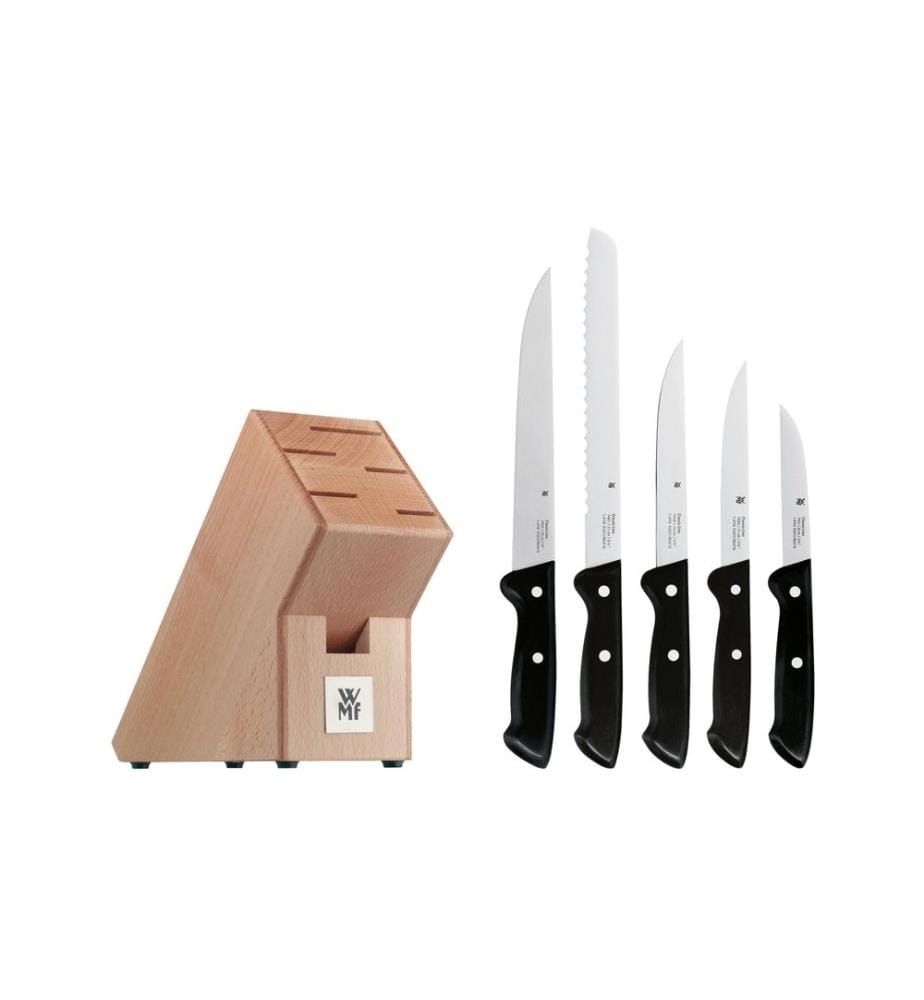 WMF - Messerblock-Set mit Messer Buchenholz Braun