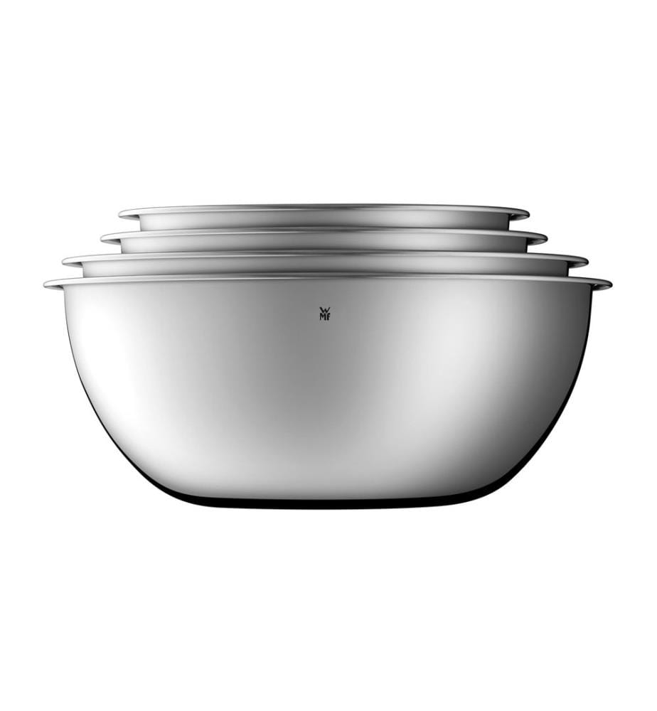 WMF - Rührschüssel-Set Gourmet 1 l/1.5 l/2.5 l/3.5 l, Silber