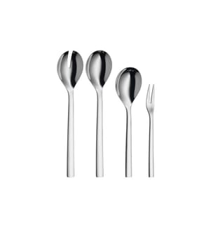 WMF - Couverts à salade Nuova 4 pièces, argent