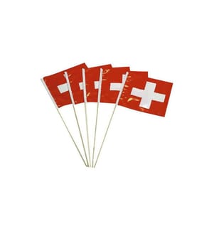 HAUSHALTSWARE - Drapeaux de fête Croix suisse, paquet de 5