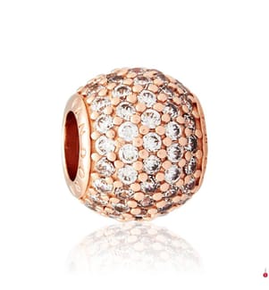 Charm Eclairage Pavé - Rose Gold