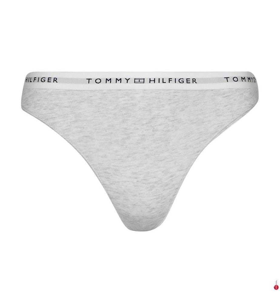 String à ceinture à motif logo - Gris Clair