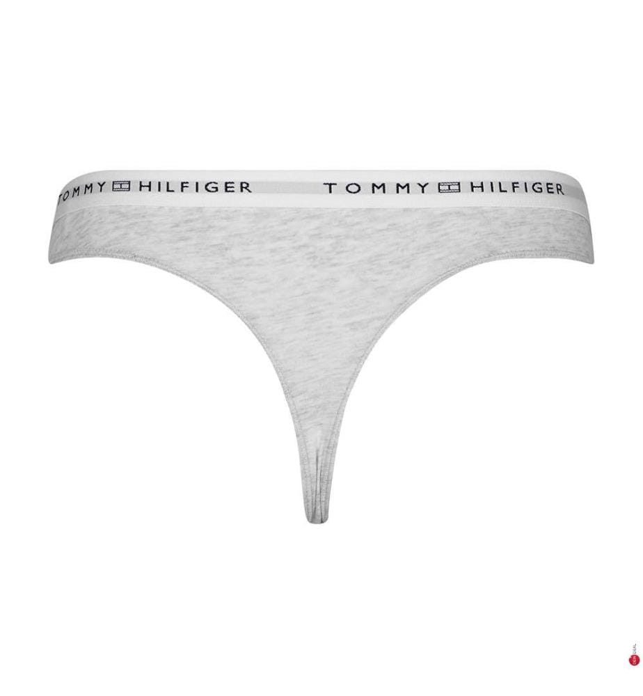 String à ceinture à motif logo - Gris Clair