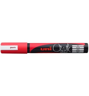 UNI - Marqueur craie liquide UNI - CHALK 1.8 - 2.5 mm Rouge