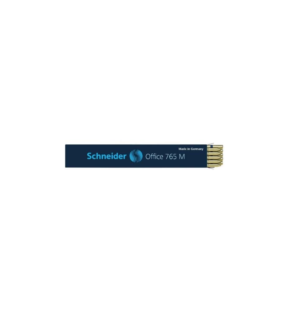 SCHNEIDER - Mine de crayon Office 765 0.5 mm, Bleu, 10 pièces