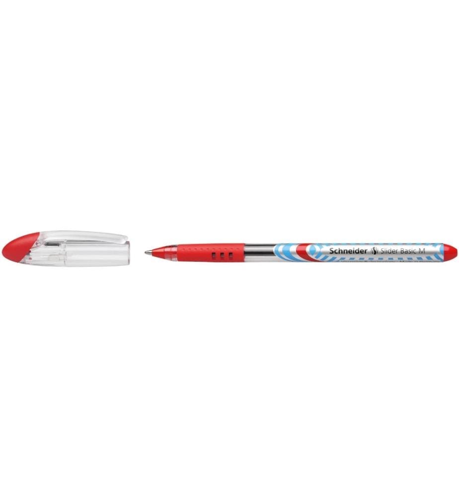SCHNEIDER - Kugelschreiber Slider 1 mm, Rot/Silber
