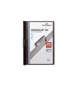 DURABLE - Klemmhefter Duraclip 60 A4, Schwarz
