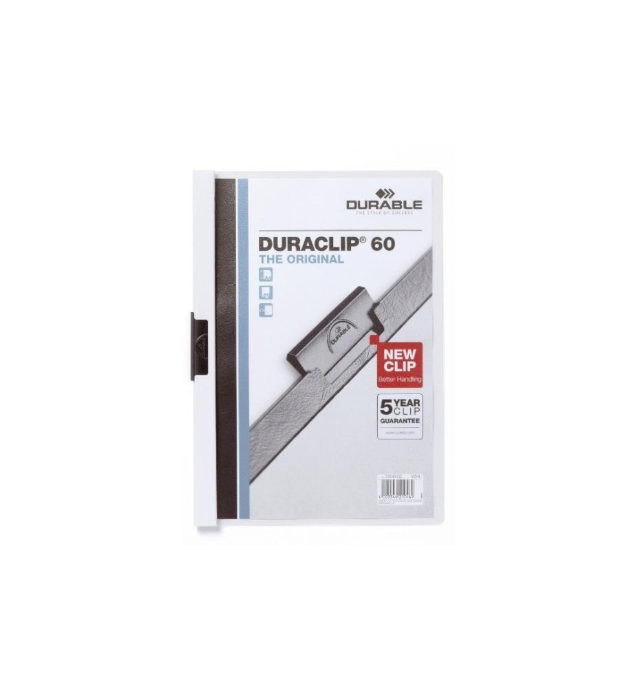 DURABLE - Chemises à clip Duraclip 60 A4, Blanc