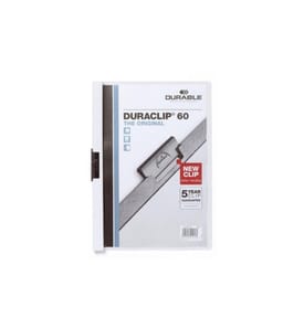 DURABLE - Chemises à clip Duraclip 60 A4, Blanc