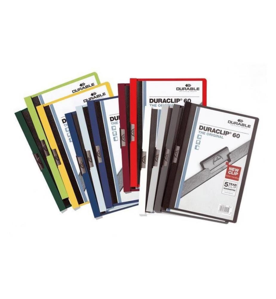 DURABLE - Chemises à clip Duraclip 60 A4, Blanc