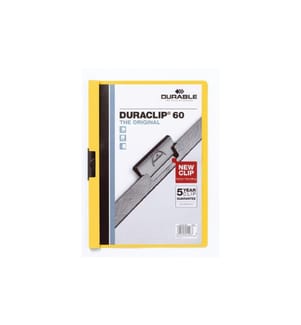 DURABLE - Klemmhefter Duraclip 60 A4, Gelb