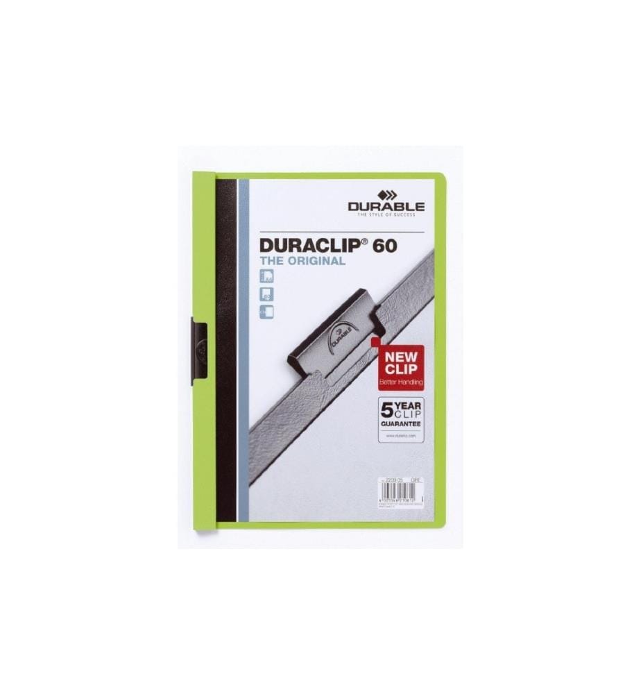 DURABLE - Chemises à clip Duraclip 60 A4, Vert