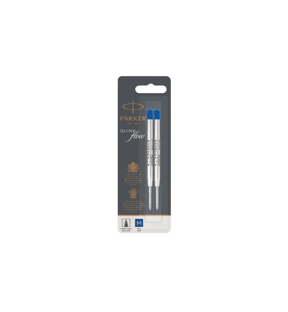 PARKER - Patrone Quinkflow Mine 2 x Blau, Medium (M)