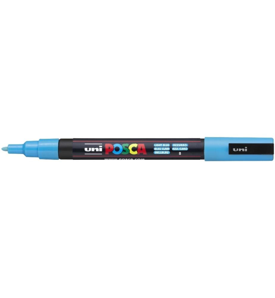 UNI - Marqueur indélébile POSCA 0.9-1.3 mm bleu clair
