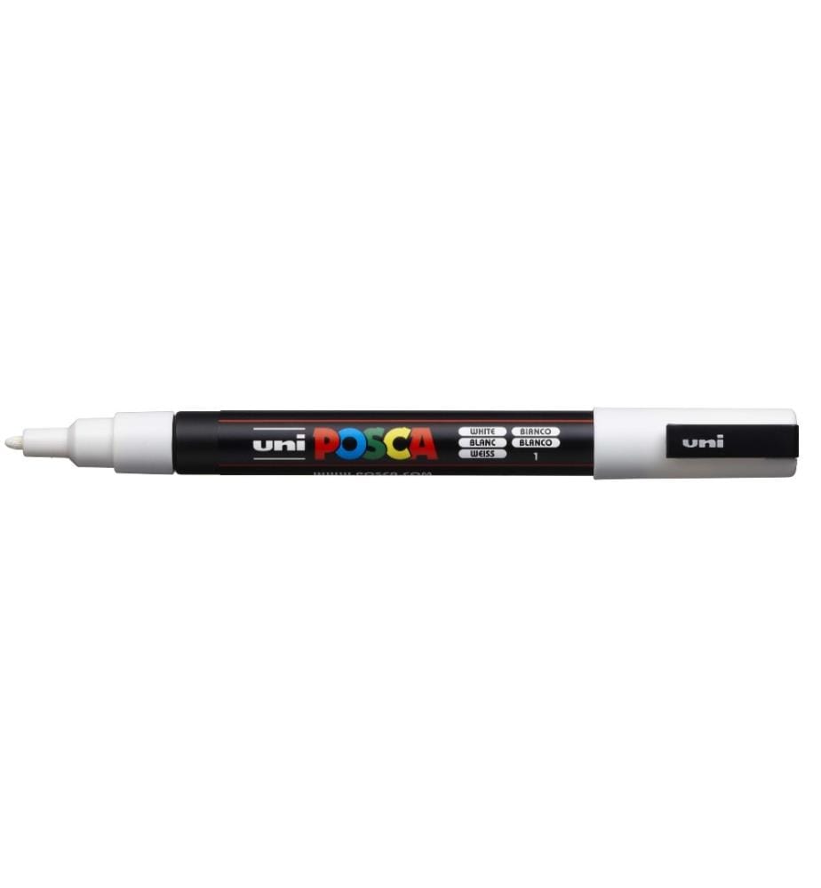 UNI - Marqueur indélébile POSCA 0.9-1.3 mm Blanc