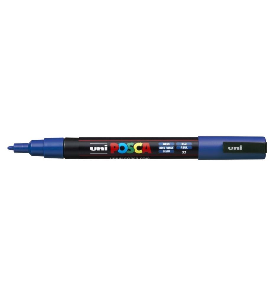 UNI - Marqueur indélébile POSCA 0.9-1.3 mm Bleu