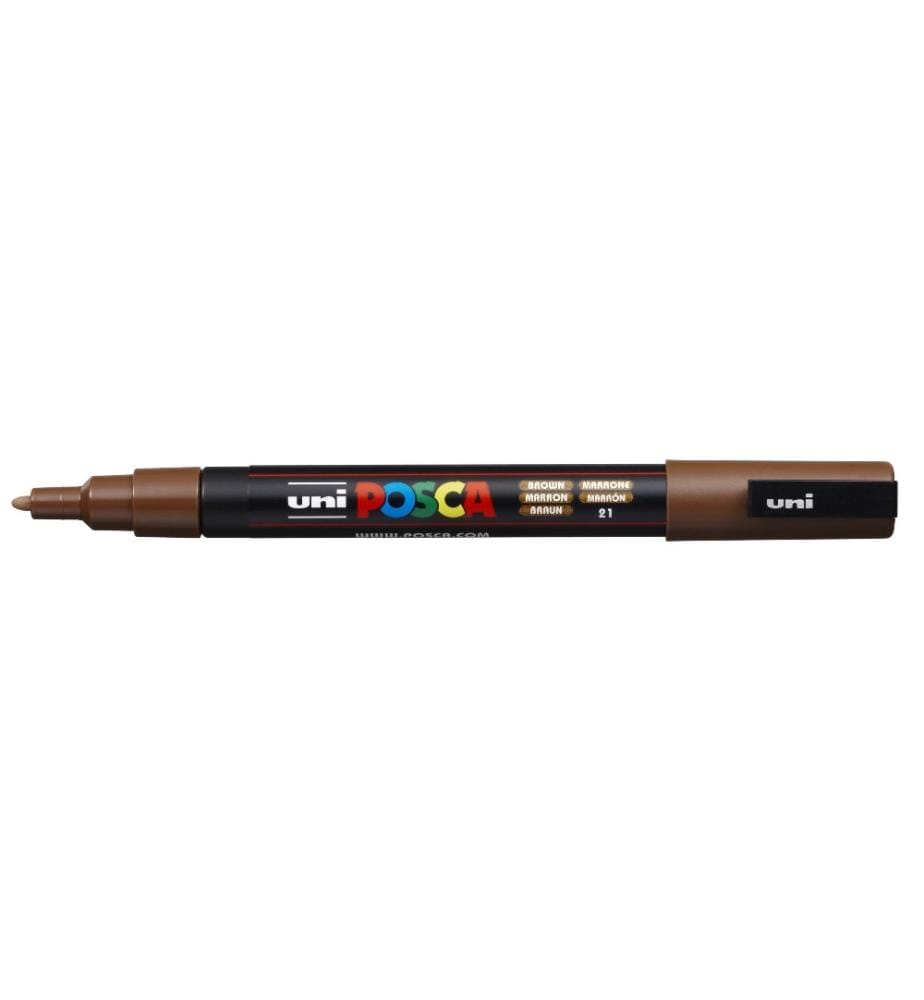 UNI - Marqueur indélébile POSCA 0.9-1.3 mm Marron