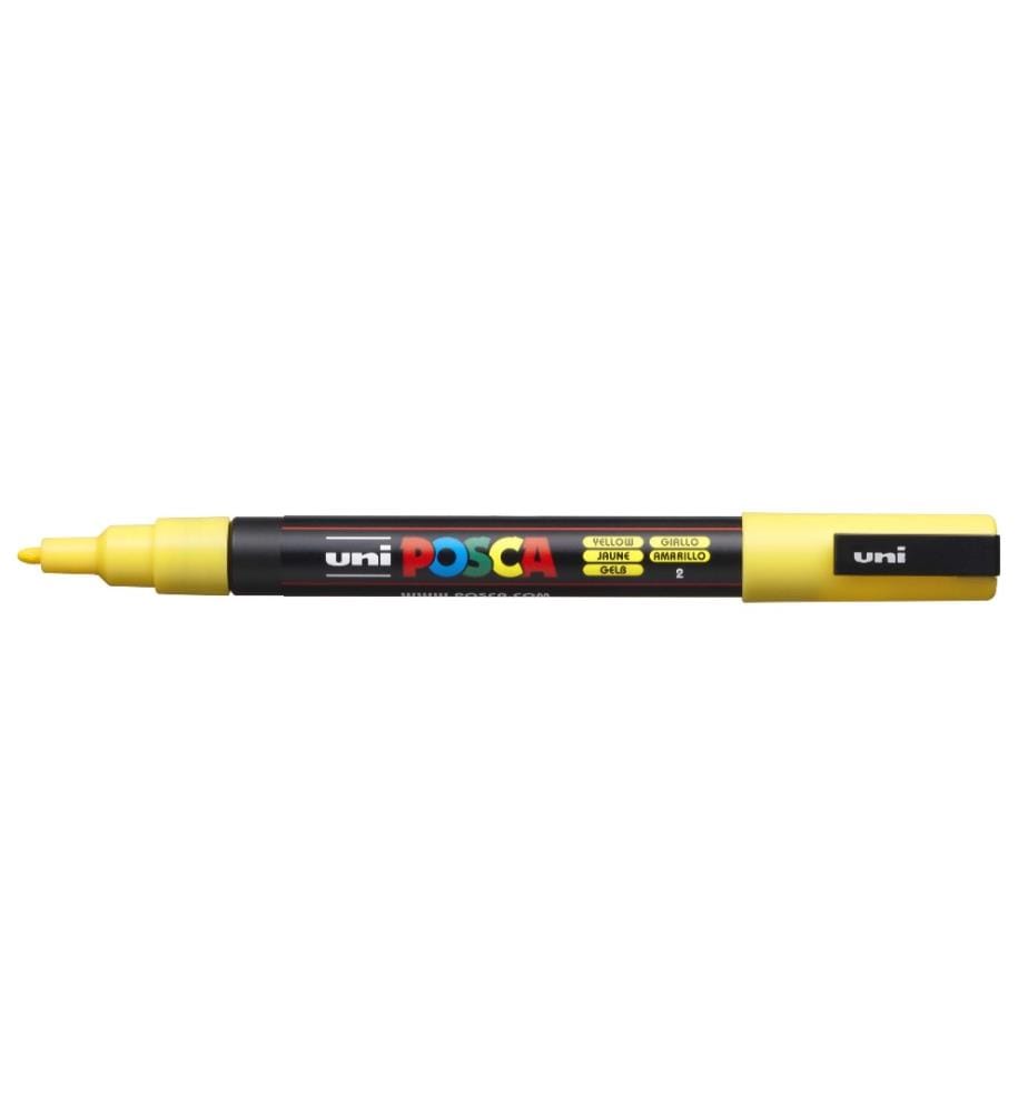 UNI - Marqueur indélébile POSCA 0.9-1.3 mm Jaune