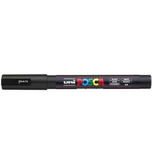 UNI - Marqueur indélébile POSCA 0.9-1.3 mm Noir