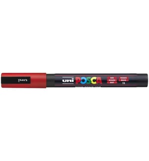 UNI - Marqueur indélébile POSCA 0.9-1.3 mm rouge