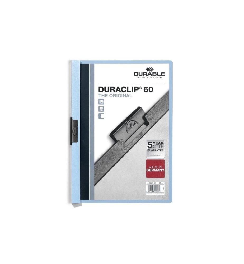 DURABLE - Chemises à clip Duraclip 60 Bleu