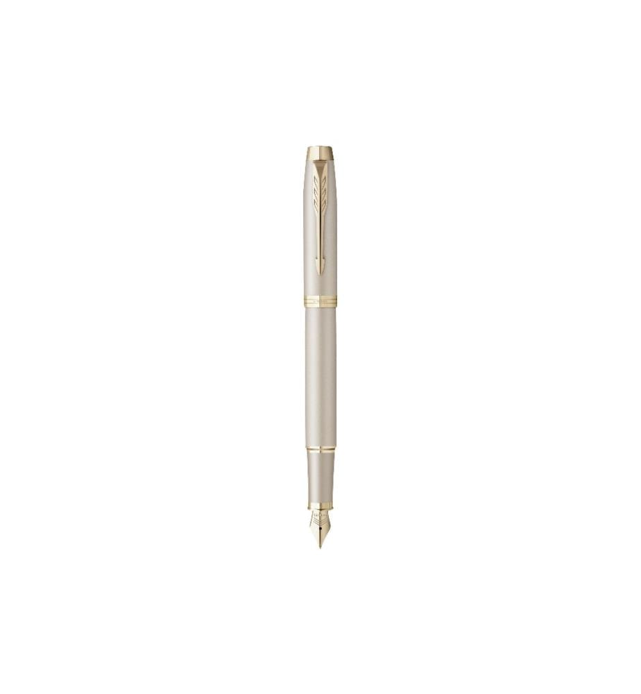 PARKER - Stylo plume IM Monochrome moyen (M), Champagne