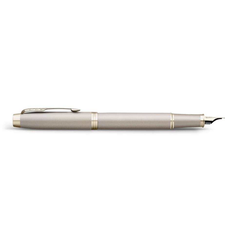 PARKER - Stylo plume IM Monochrome moyen (M), Champagne