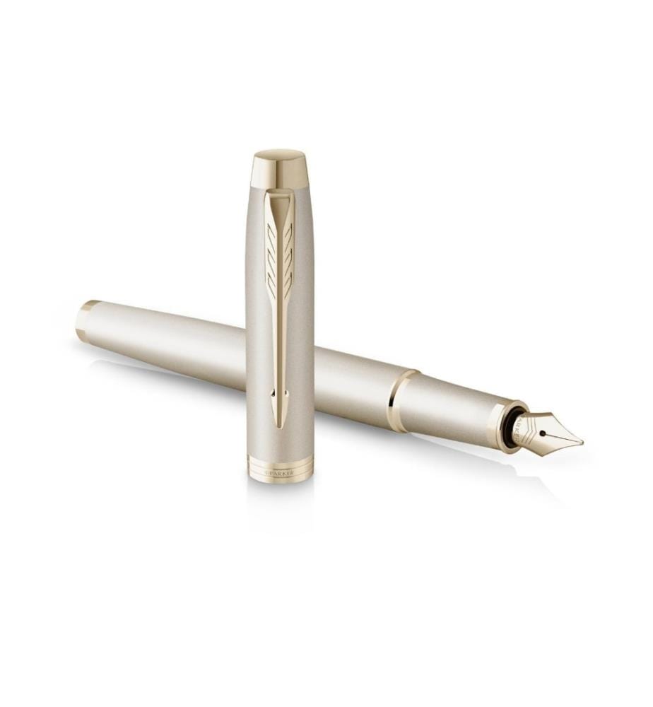 PARKER - Stylo plume IM Monochrome moyen (M), Champagne
