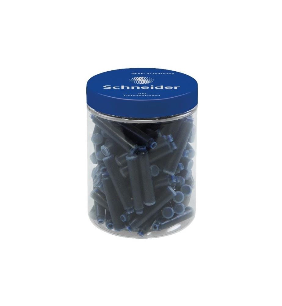 SCHNEIDER - Tintenpatrone 100 Stück, Blau