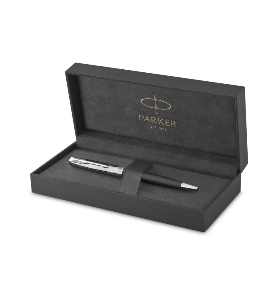 Parker stylo à bille Sonnet Medium (M), gris/or