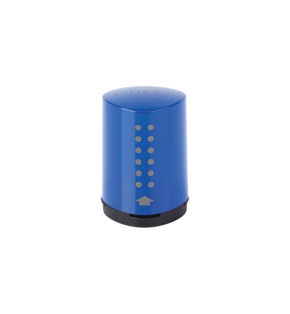 Faber-Castell Taille-crayon Grip 2001 Mini 10 pièces, Bleu et Rouge