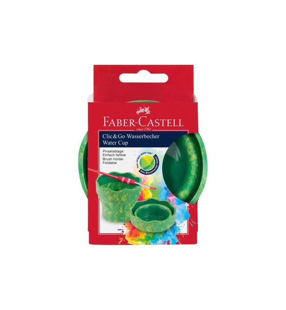Faber-Castell Wasserbecher Clic&Go Grün
