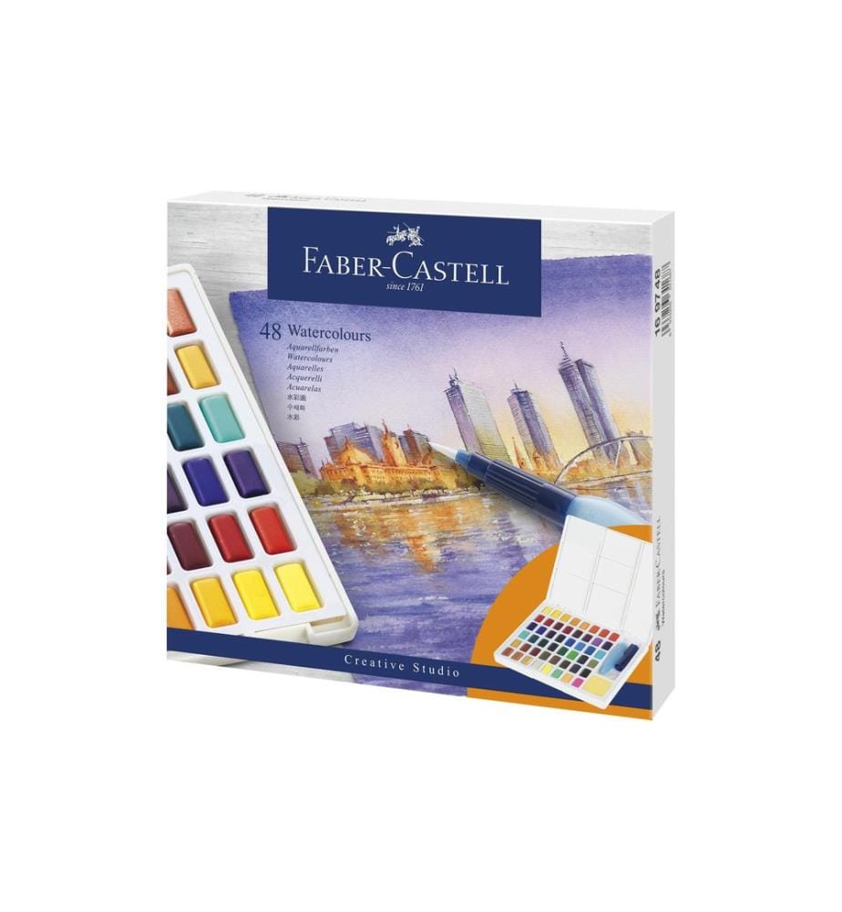 Faber-Castell Peinture aquarelle Watercolour 48 couleurs