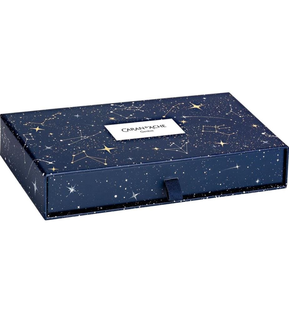 Caran d'Ache stylo bille Cosmic Blue M, Platin